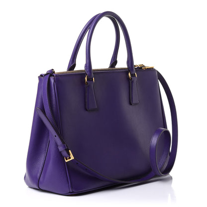 Prada Saffiano Medium Galleria Double Zip Tote Viola 3 of 11