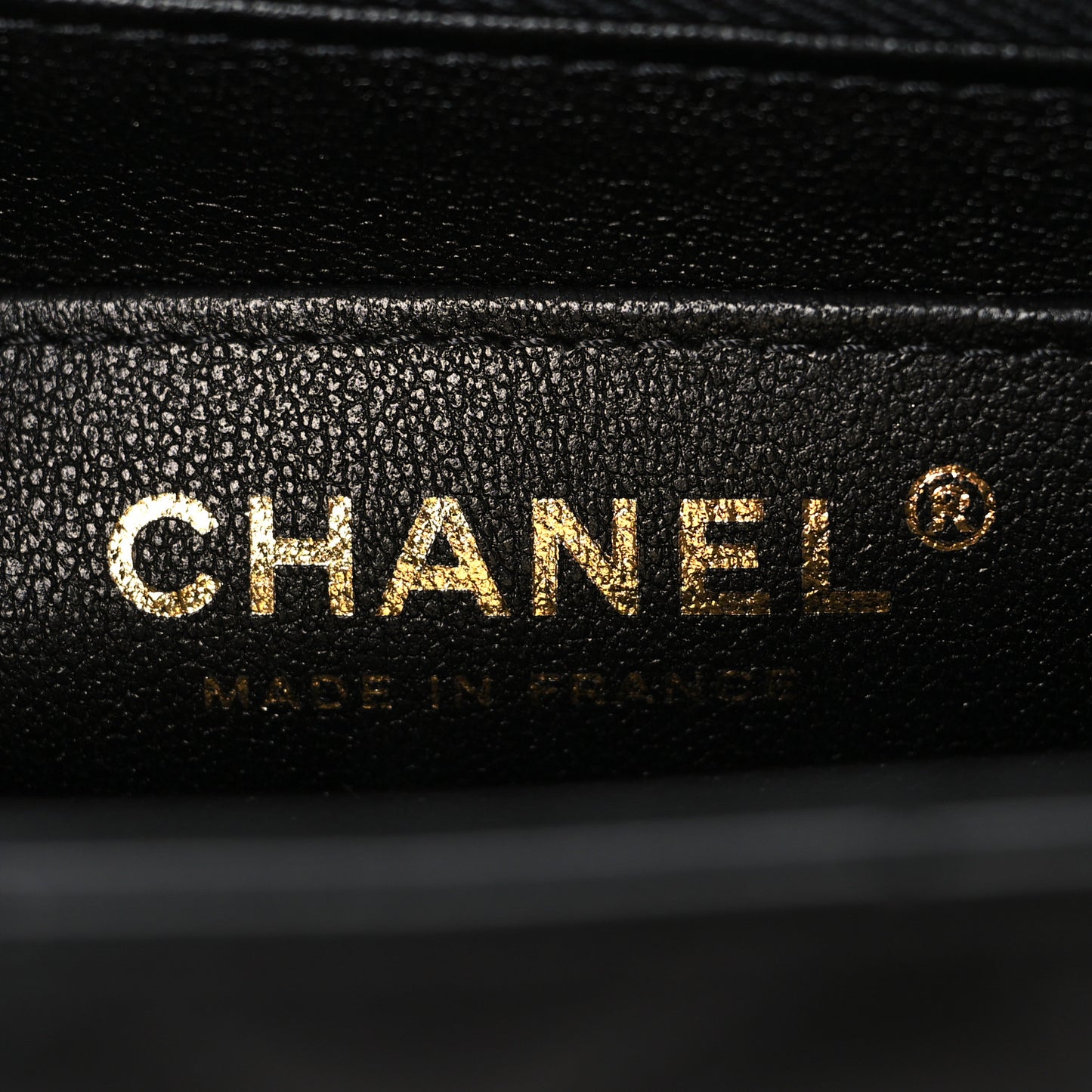 Lambskin Quilted Mini Rectangular Flap Black