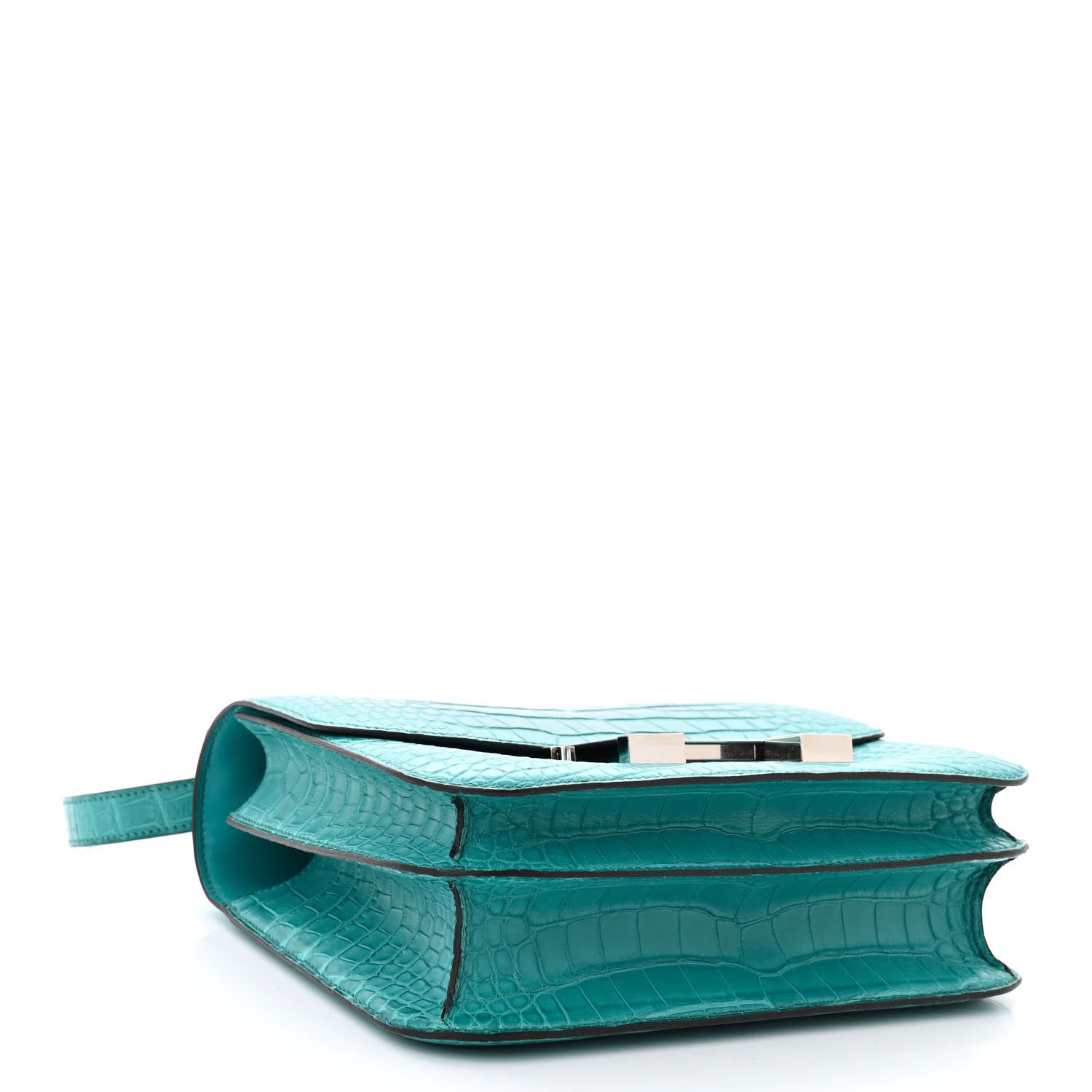 Hermes Matte Alligator Constance 24 Bleu Paon 4 of 11