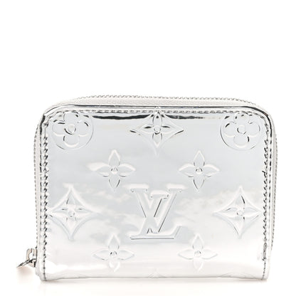 Louis Vuitton Monogram Mirror Zippy Coin Purse Silver 1 of 7