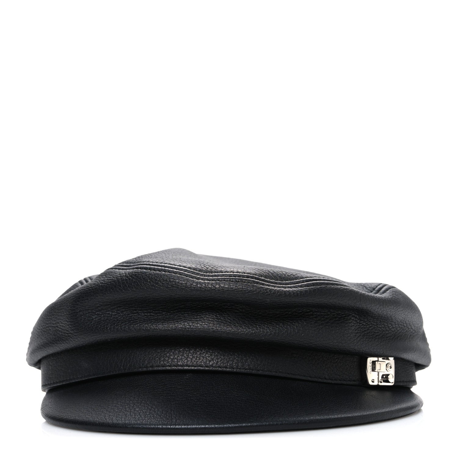 Gucci Calfskin Newsboy Hat M Black 3 of 9