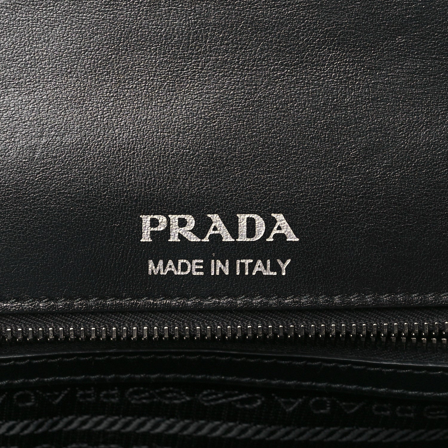 Prada Soft Calfskin Impunture Diagramme Medium Chain Flap Shoulder Bag Black 6 of 8