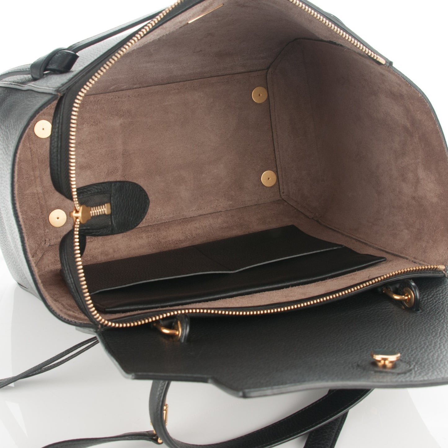 Drummed Calfskin Mini Belt Bag Black