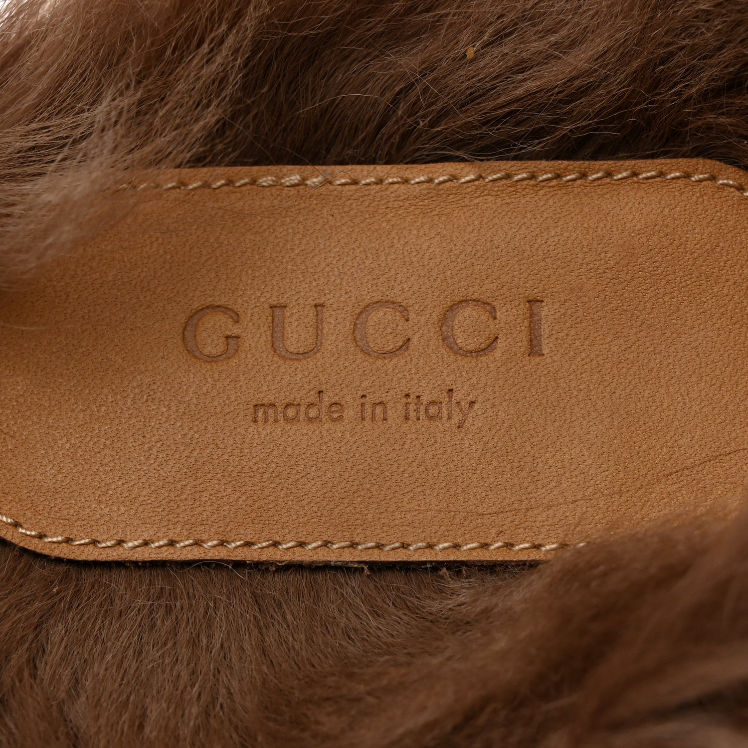 Gucci Calfskin Fur Womens Princetown Slippers 37.5 Black 6 of 8