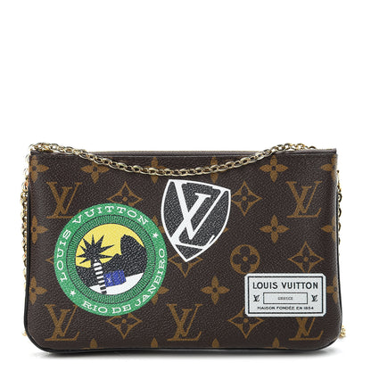 Louis Vuitton Monogram World Tour Double Zip Pochette 1 of 12