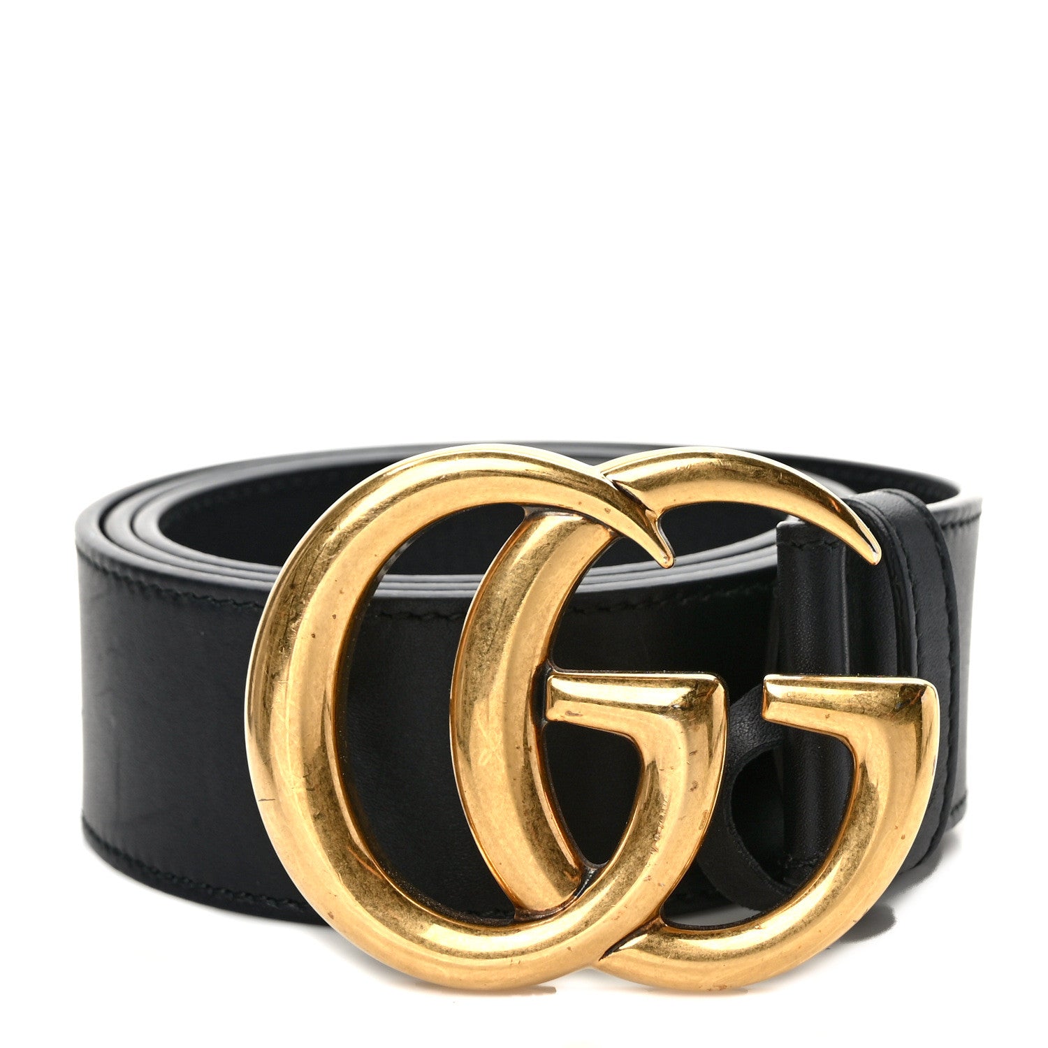 Gucci Calfskin Double G 40mm Belt 85 34 Black 1 of 5