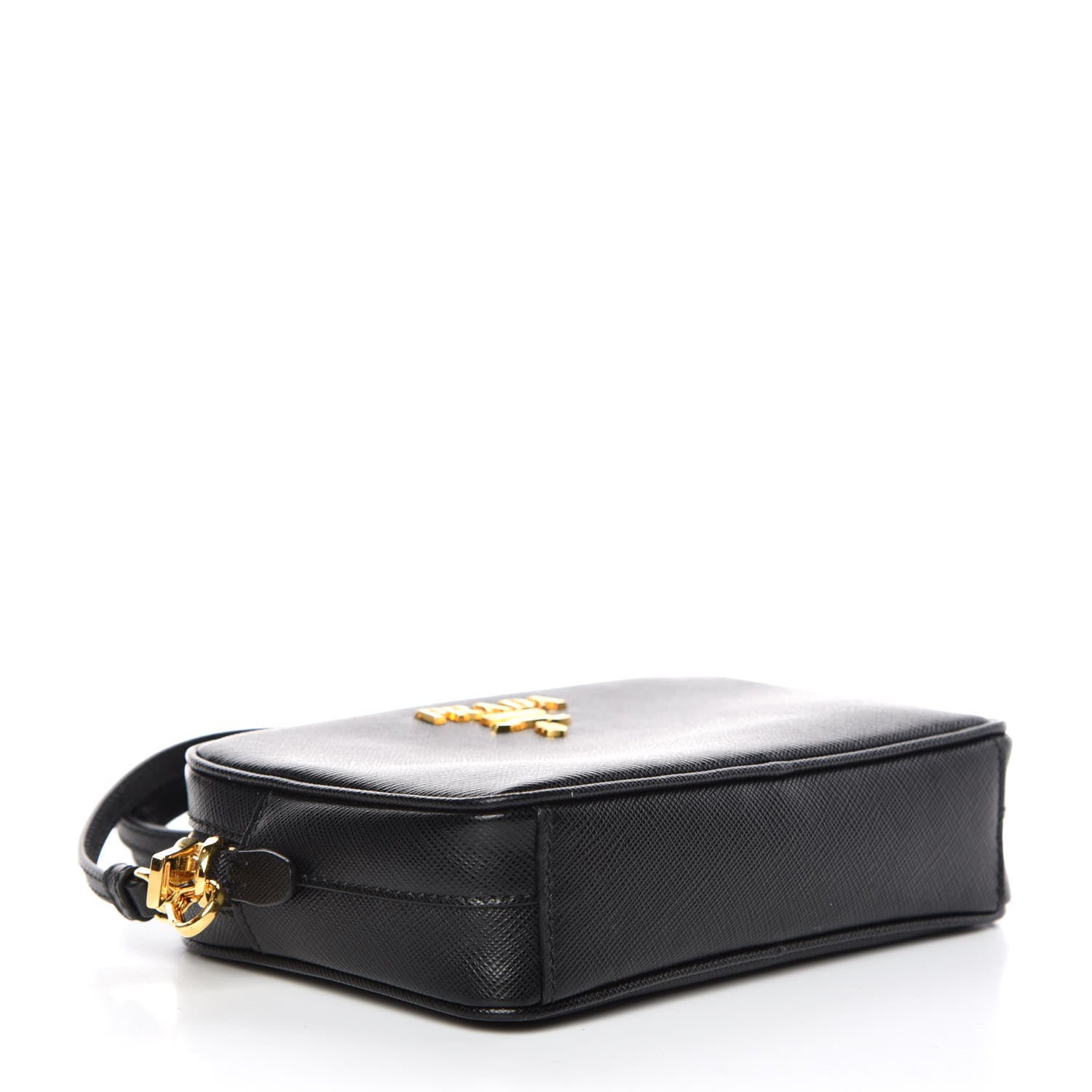 Prada Saffiano Small Camera Crossbody Bag Black 4 of 9