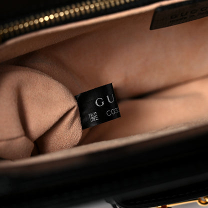 Gucci Azalea Calfskin Horsebit 1955 Shoulder Bag Black 8 of 13