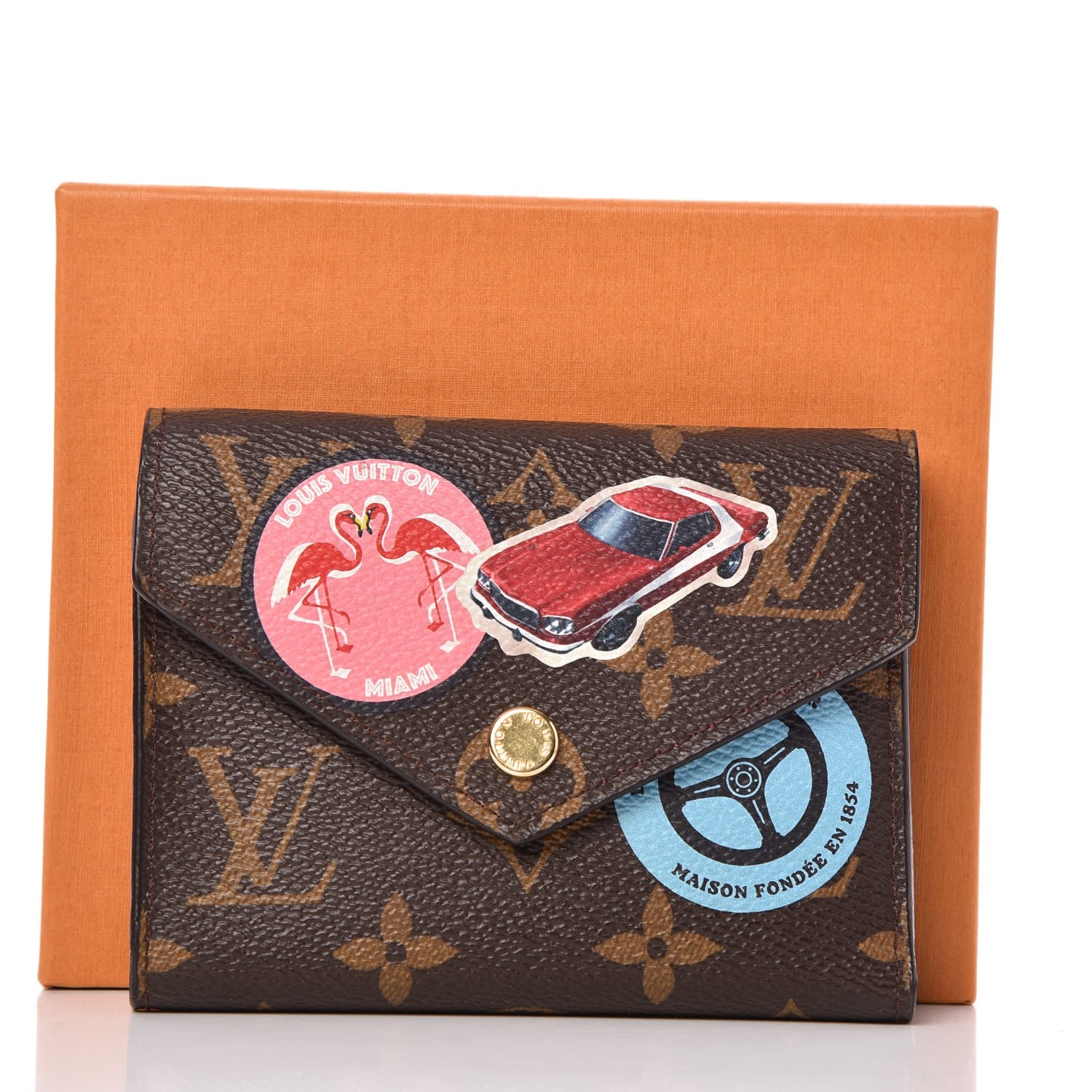 Louis Vuitton Monogram World Tour Victorine Wallet 8 of 8