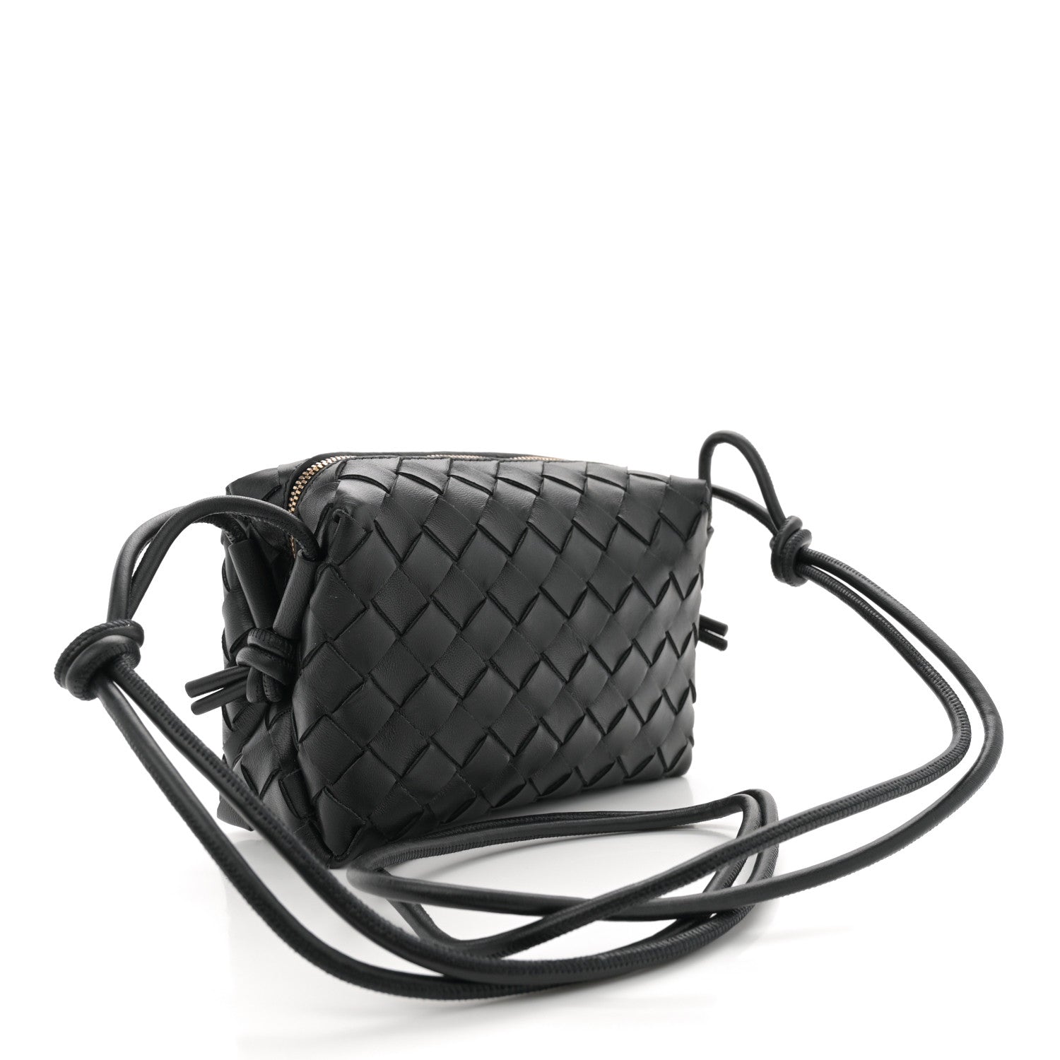 Bottega Veneta Nappa Intrecciato Mini Loop Camera Bag Black 3 of 9