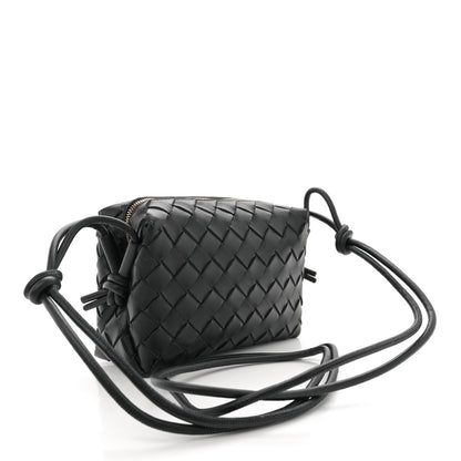 Bottega Veneta Nappa Intrecciato Mini Loop Camera Bag Black 3 of 9
