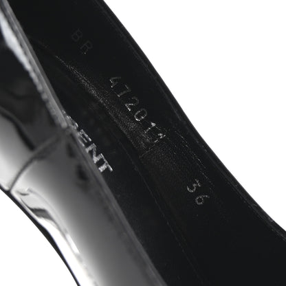 Saint Laurent Patent Opyum 110 Pumps 36 Black Silver 9 of 9