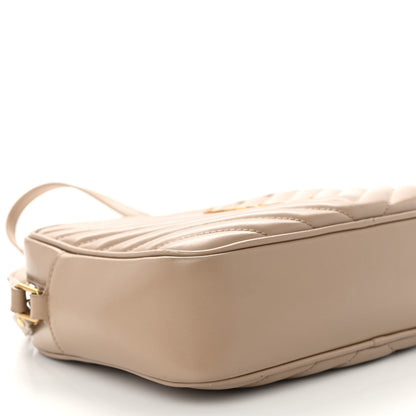 Saint Laurent Calfskin Matelasse Monogram Lou Camera Bag Dark Latte 8 of 10