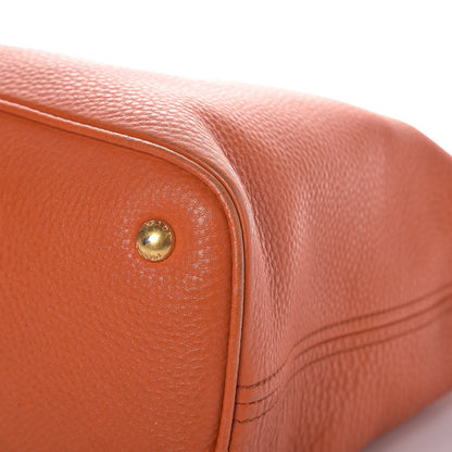 Prada Vitello Daino Hobo Papaya 12 of 14