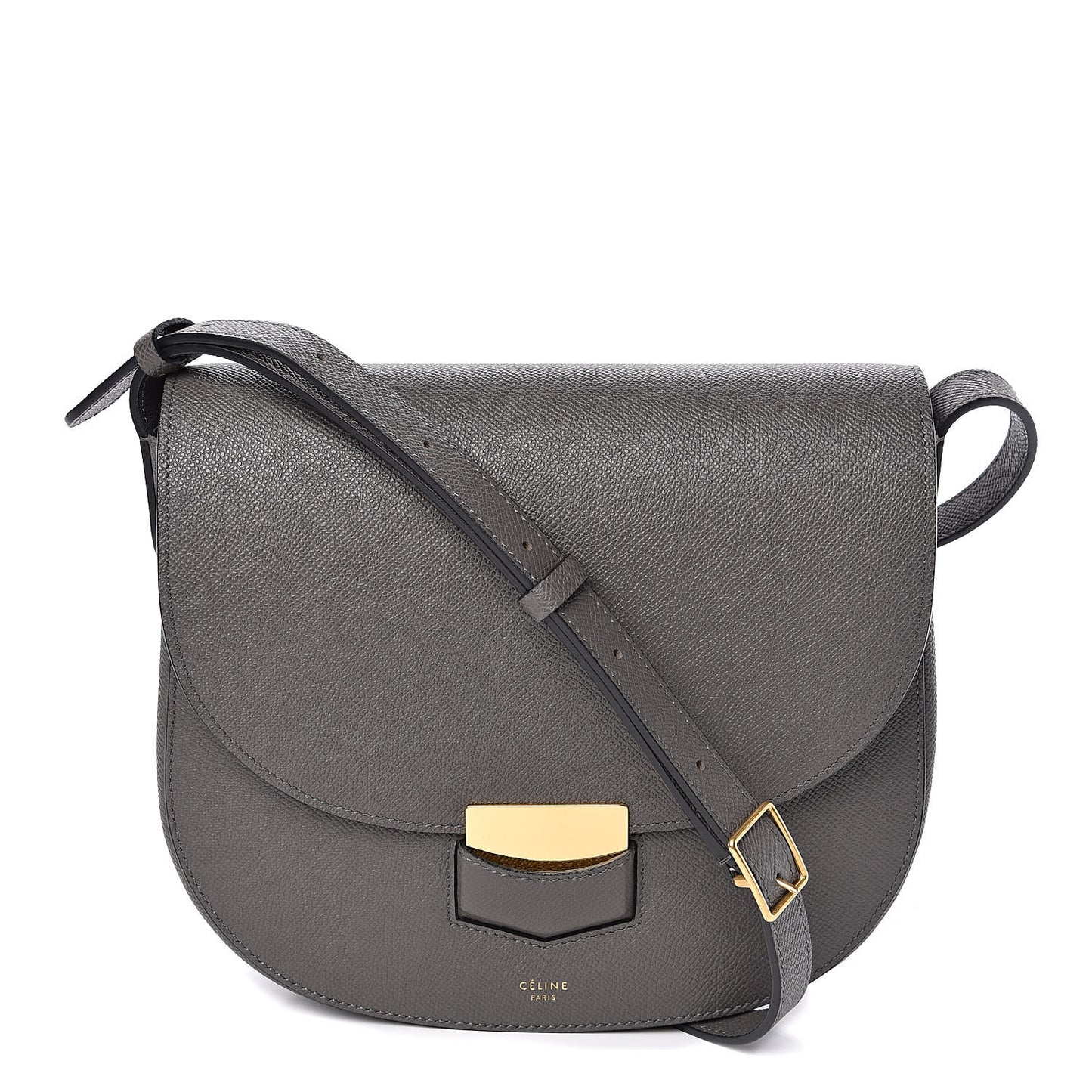 Grained Calfskin Compact Trotteur Stone