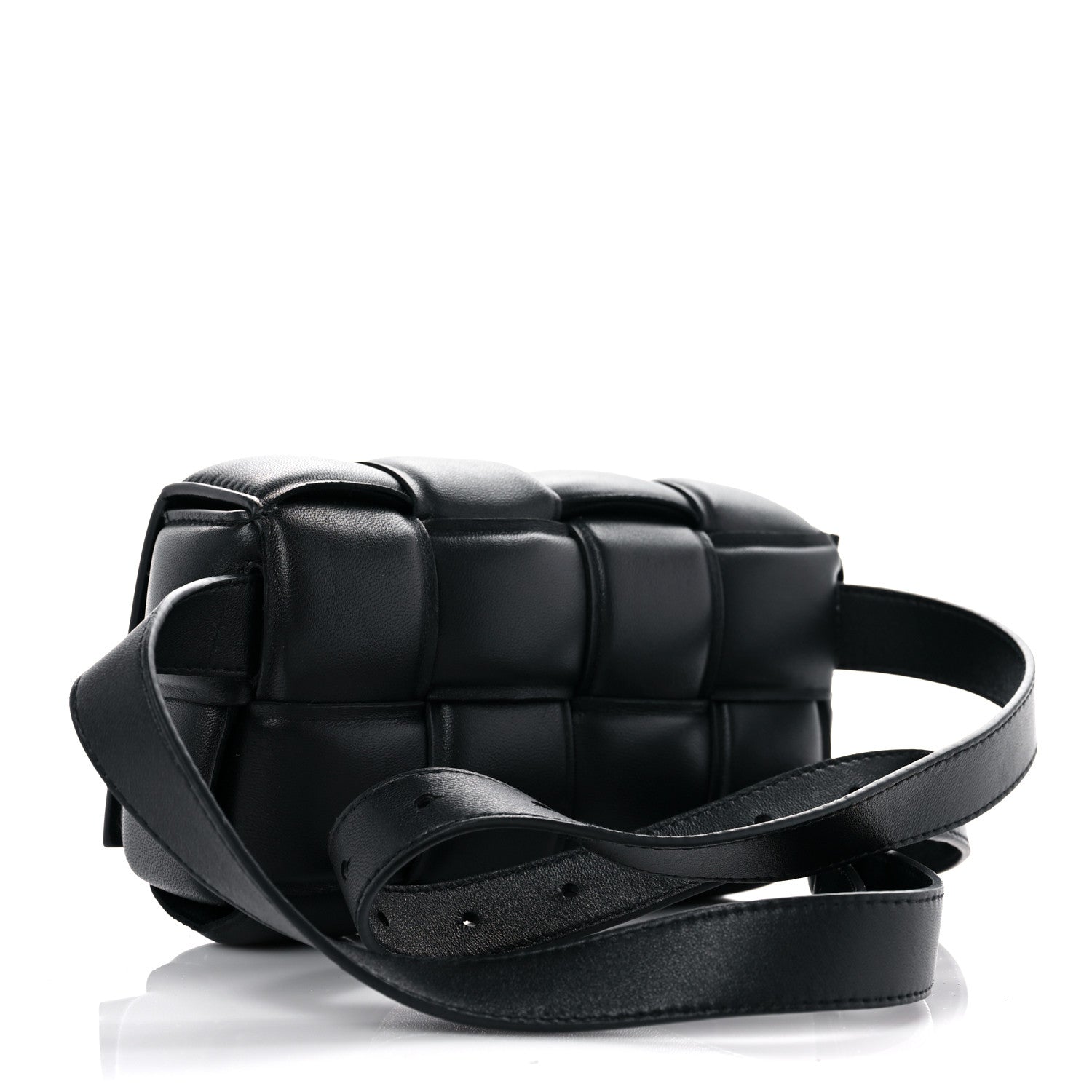 Bottega Veneta Nappa Maxi Intrecciato Padded The Belt Cassette Bag Black 3 of 11