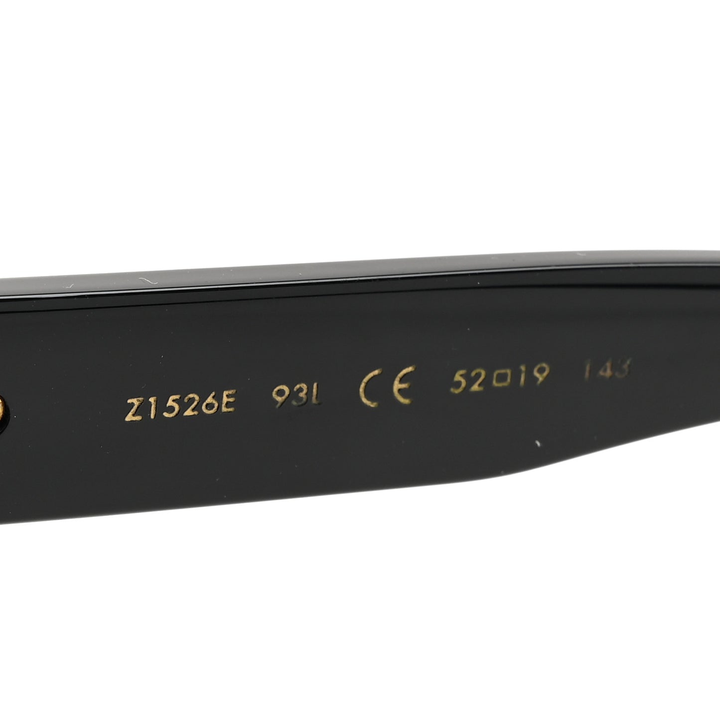 Acetate My Monogram Square Sunglasses Z1523E Black