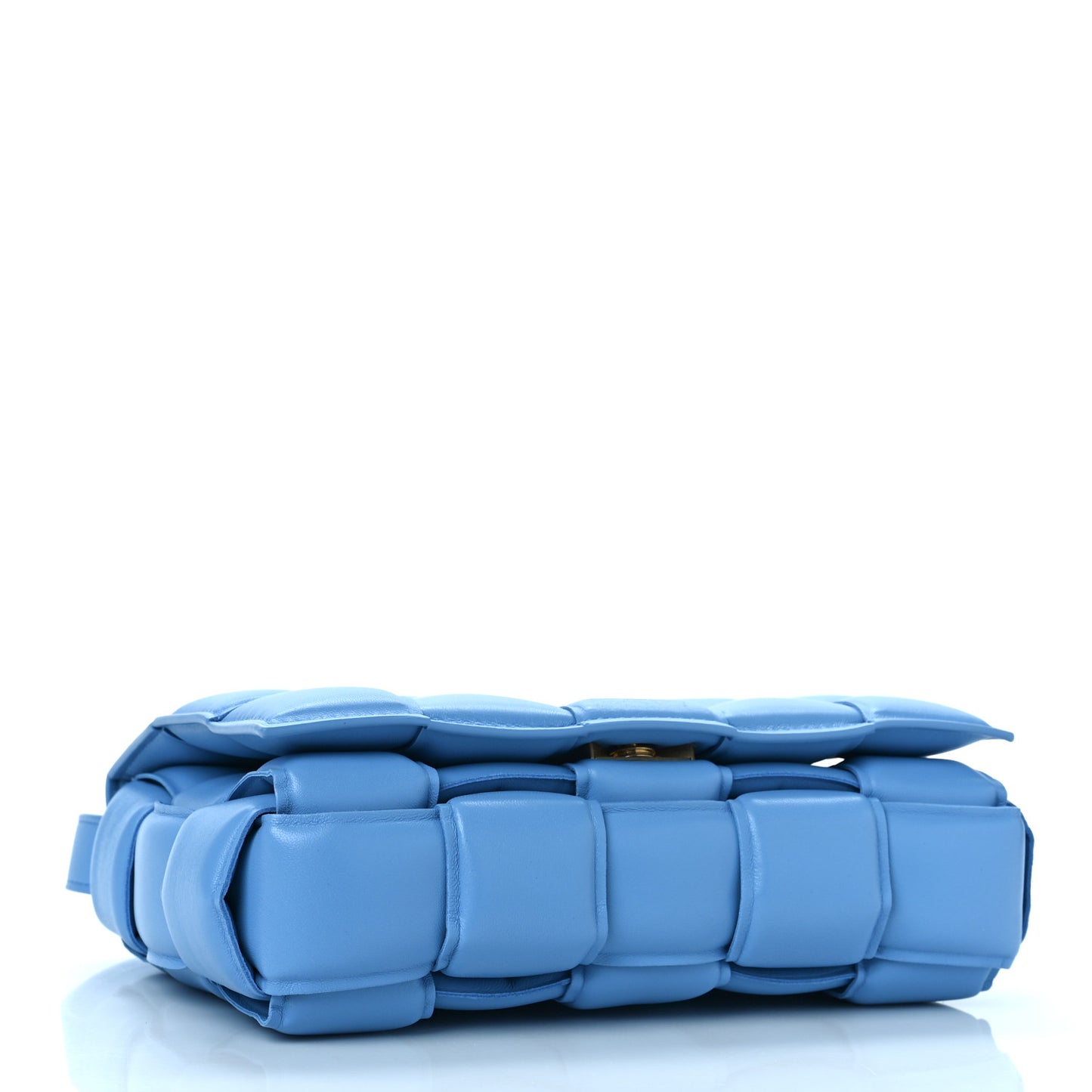 Nappa Maxi Intreccio Padded Cassette Crossbody Bag Pool