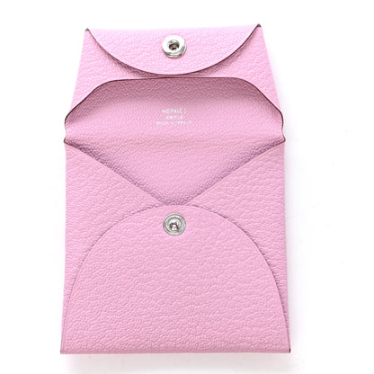 Hermes Chevre Mysore Bastia Coin Purse Mauve Sylvestre 4 of 4