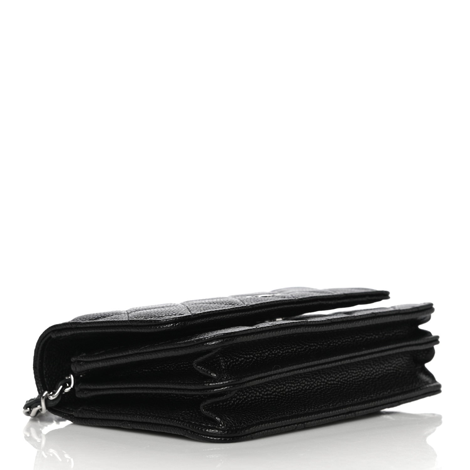 Chanel Caviar Quilted Mini Wallet On Chain WOC Black 4 of 11