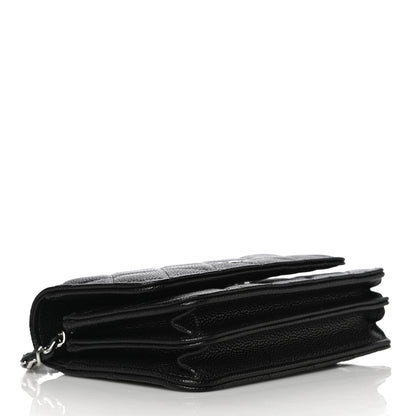 Chanel Caviar Quilted Mini Wallet On Chain WOC Black 4 of 11