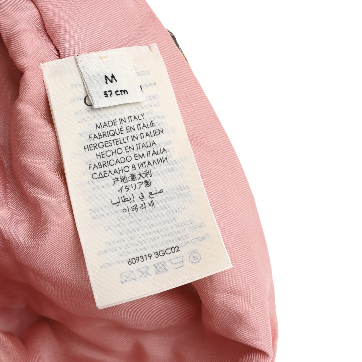 Silk Monogram Flora Print Headband M Pink