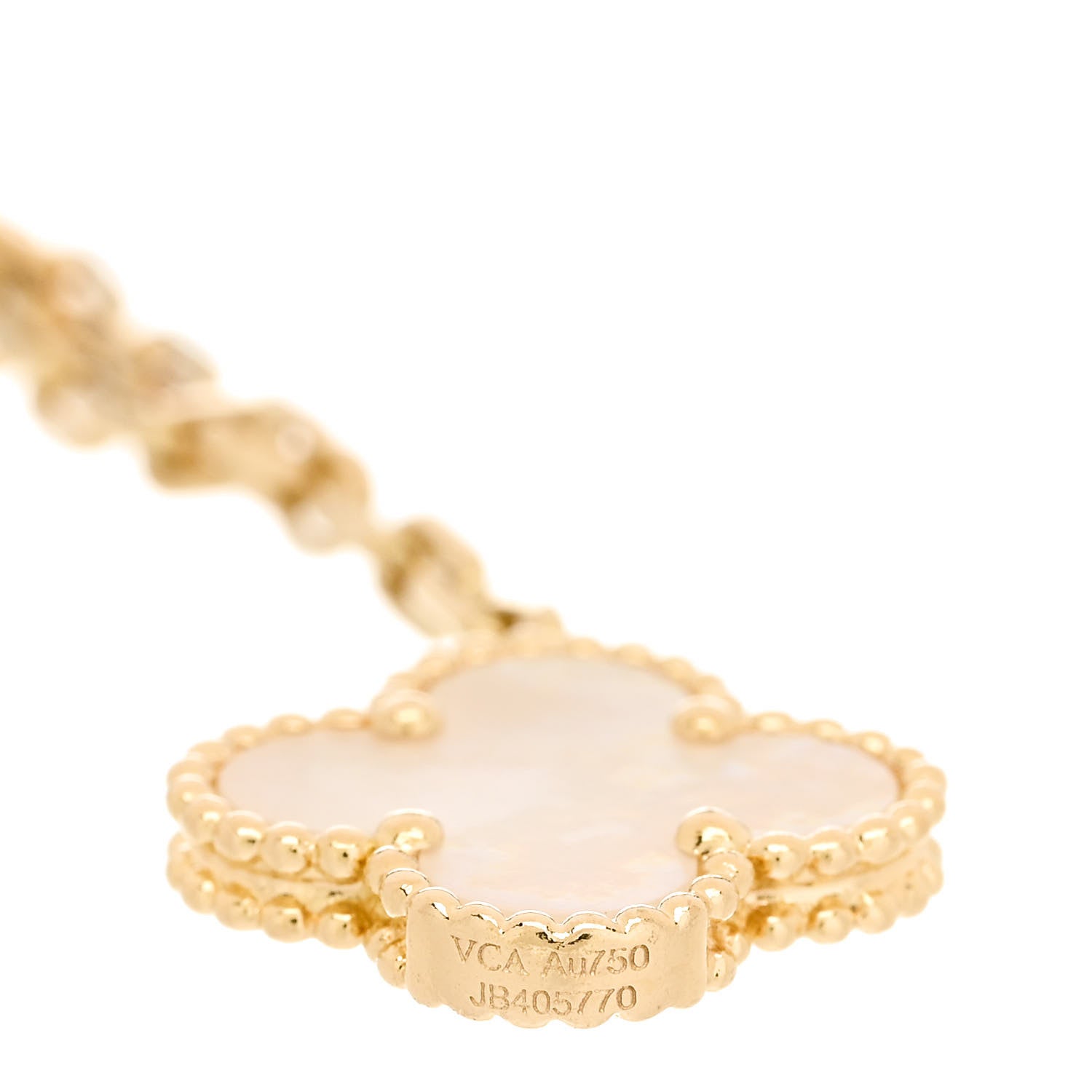 Van Cleef & Arpels 18K Yellow Gold Mother of Pearl Malachite Carnelian Tiger Eye 4 Motifs Lucky Alhambra Bracelet 3 of 3