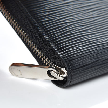 Louis Vuitton Epi Zippy Wallet Black 7 of 8