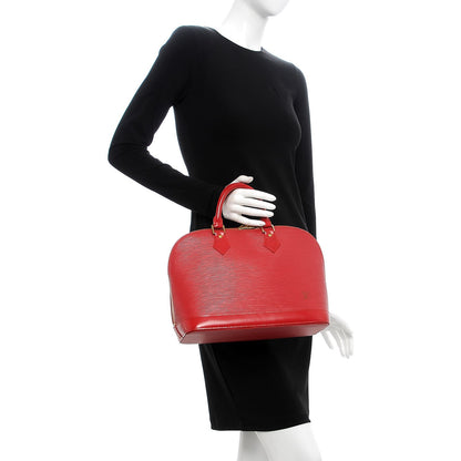 Louis Vuitton Epi Alma MM Rouge 2 of 8