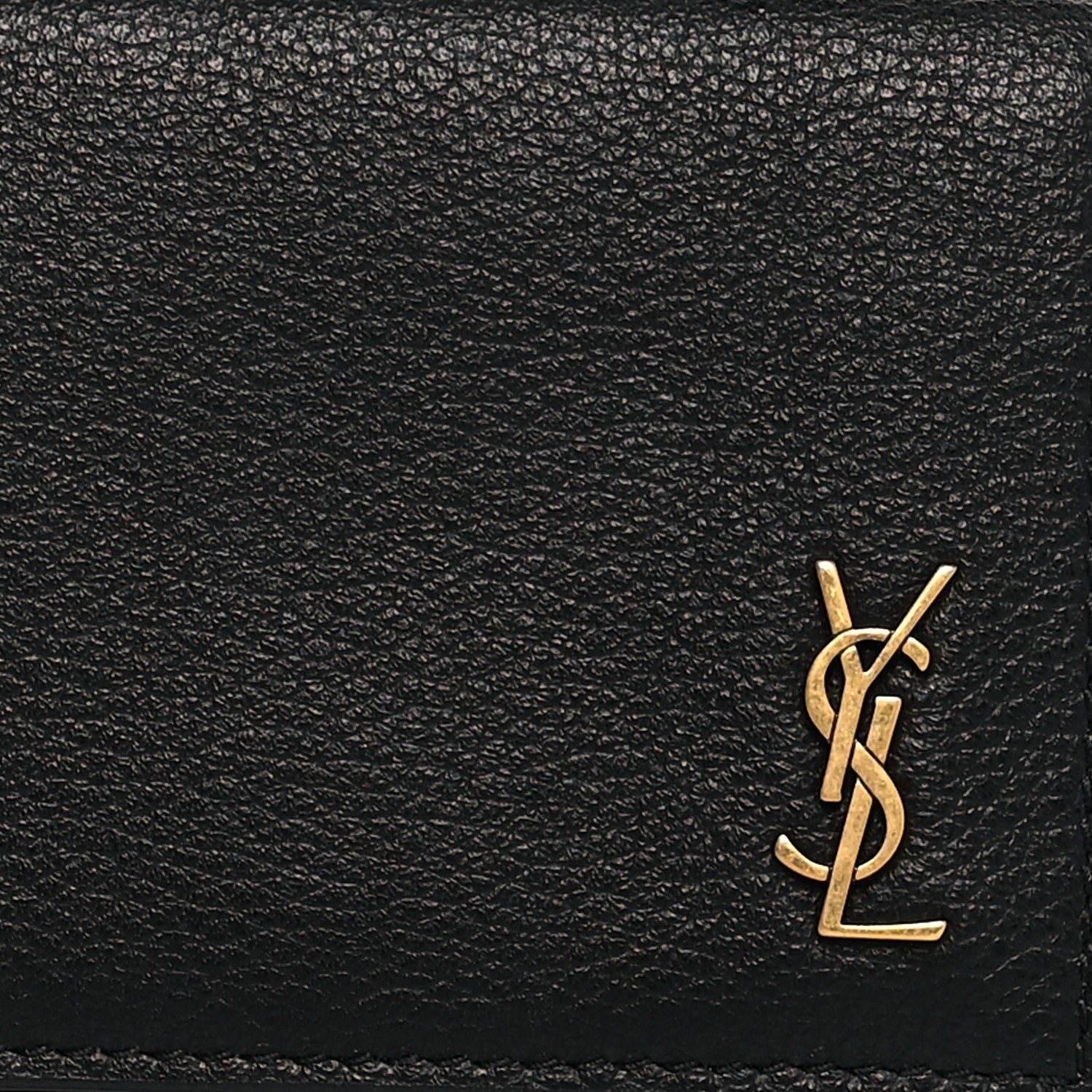 Saint Laurent Calfskin Monogram Coin Pouch Black 7 of 7