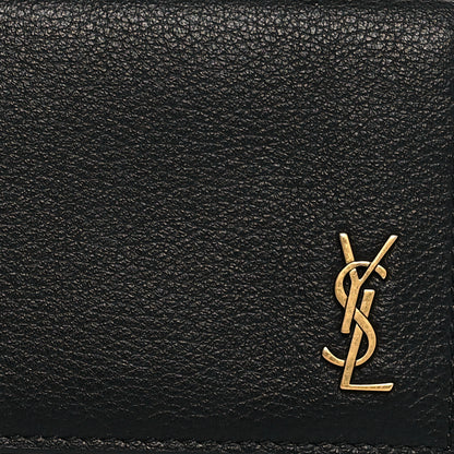 Saint Laurent Calfskin Monogram Coin Pouch Black 7 of 7