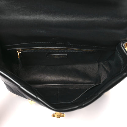Valentino Garavani Nappa Large Roman Stud Shoulder Bag Black 5 of 8