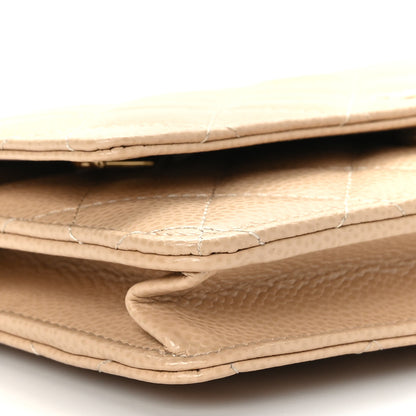 Chanel Caviar Quilted Wallet On Chain WOC Beige 9 of 10