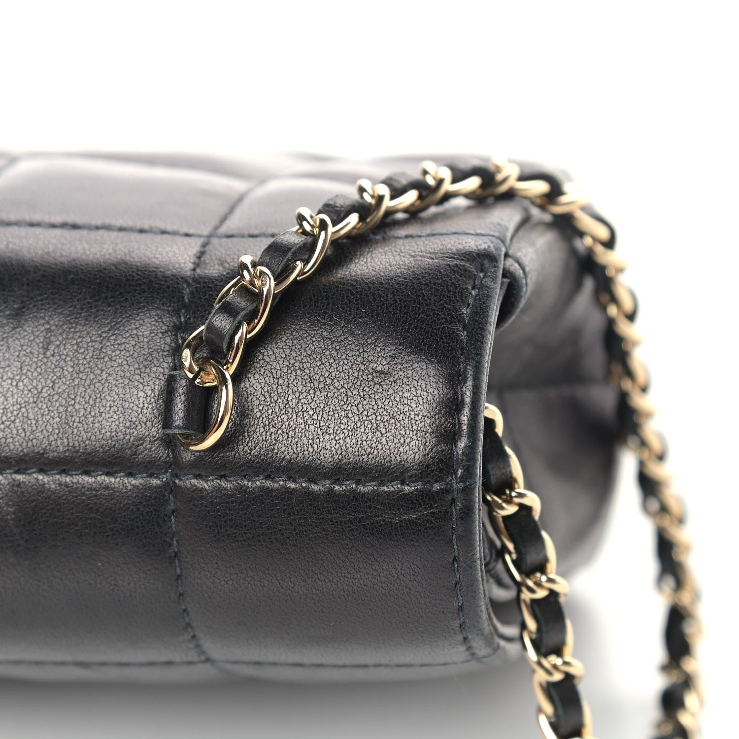 Chanel Lambskin Quilted Mini Chocolate Bar Flap Black 10 of 12