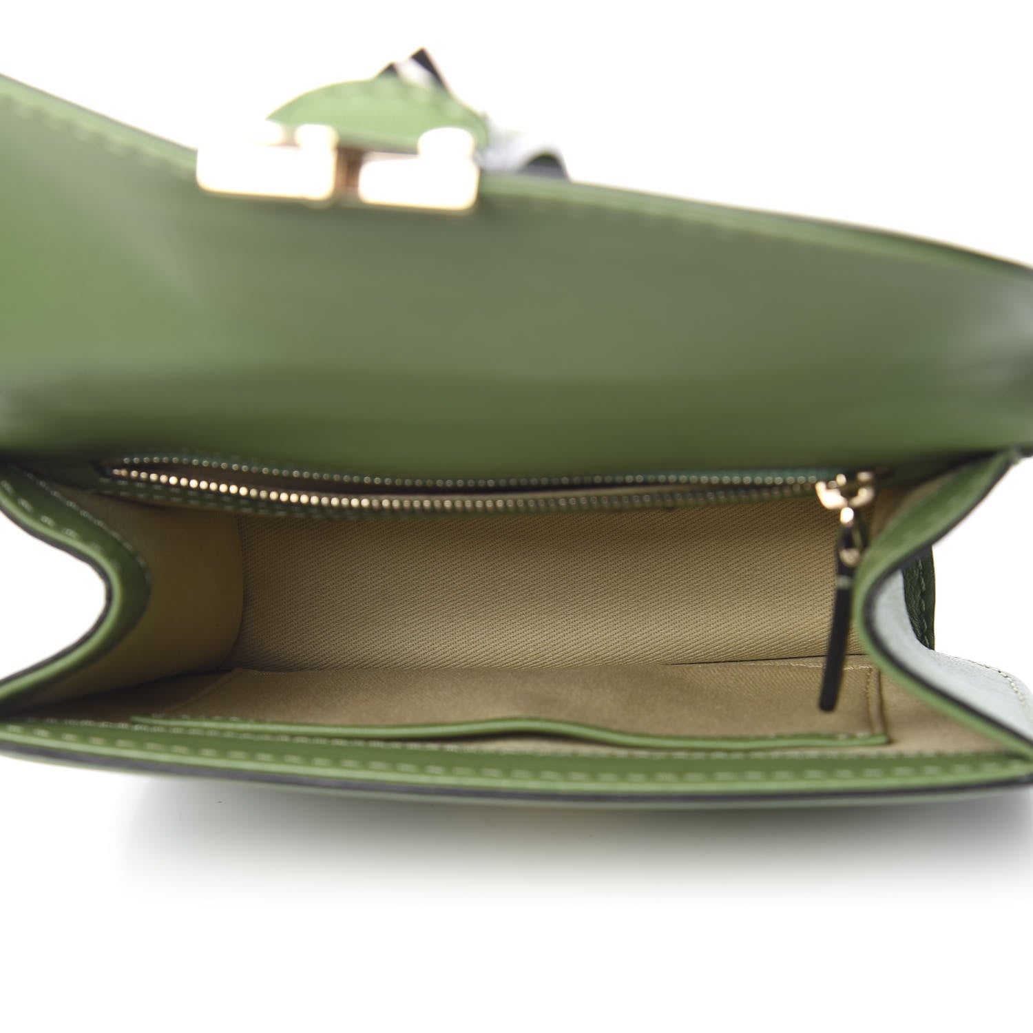 Valentino Garavani Vitello Small Glam Lock Rockstud Flap Green 5 of 10
