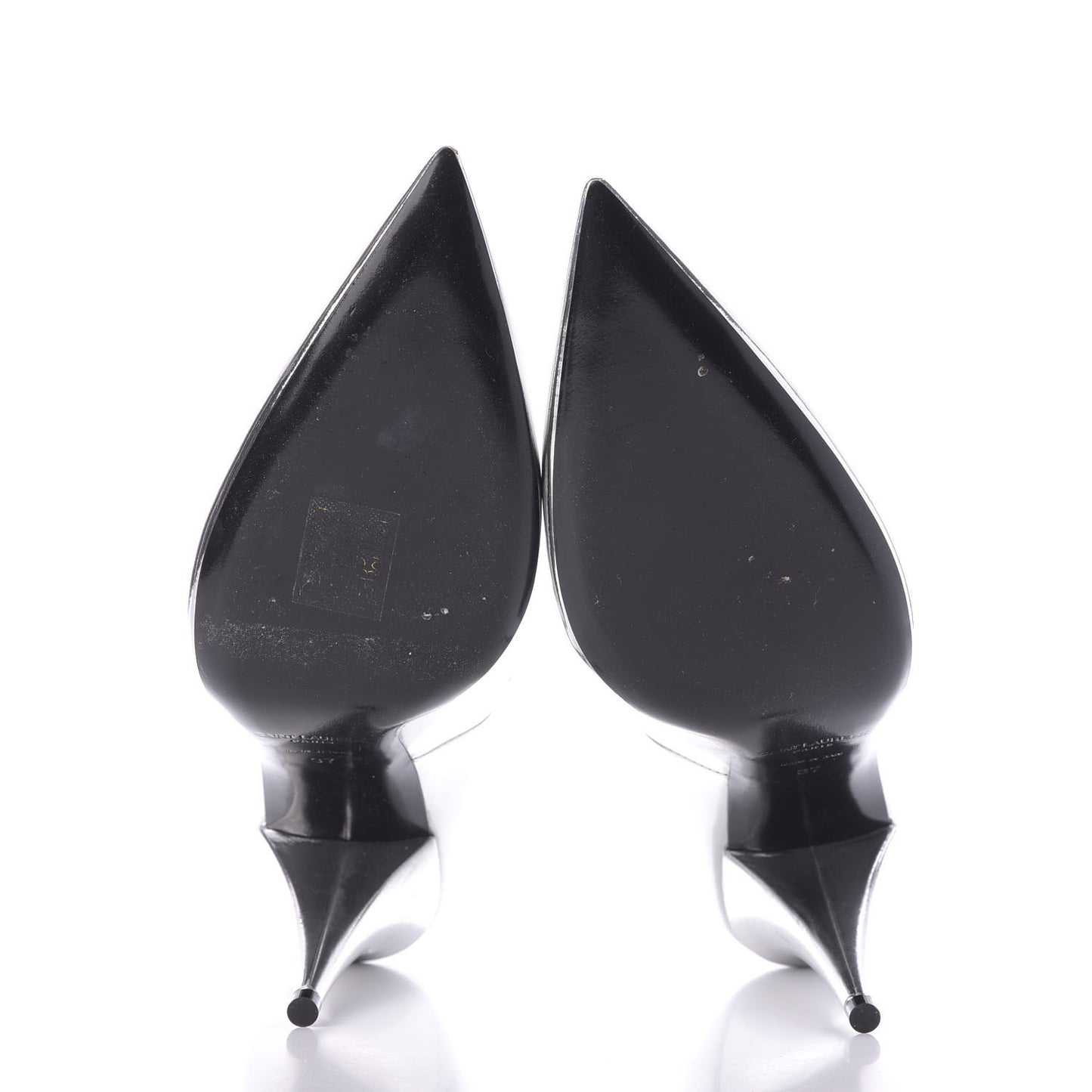 Calfskin Kiki 100 Pumps 37 Silver
