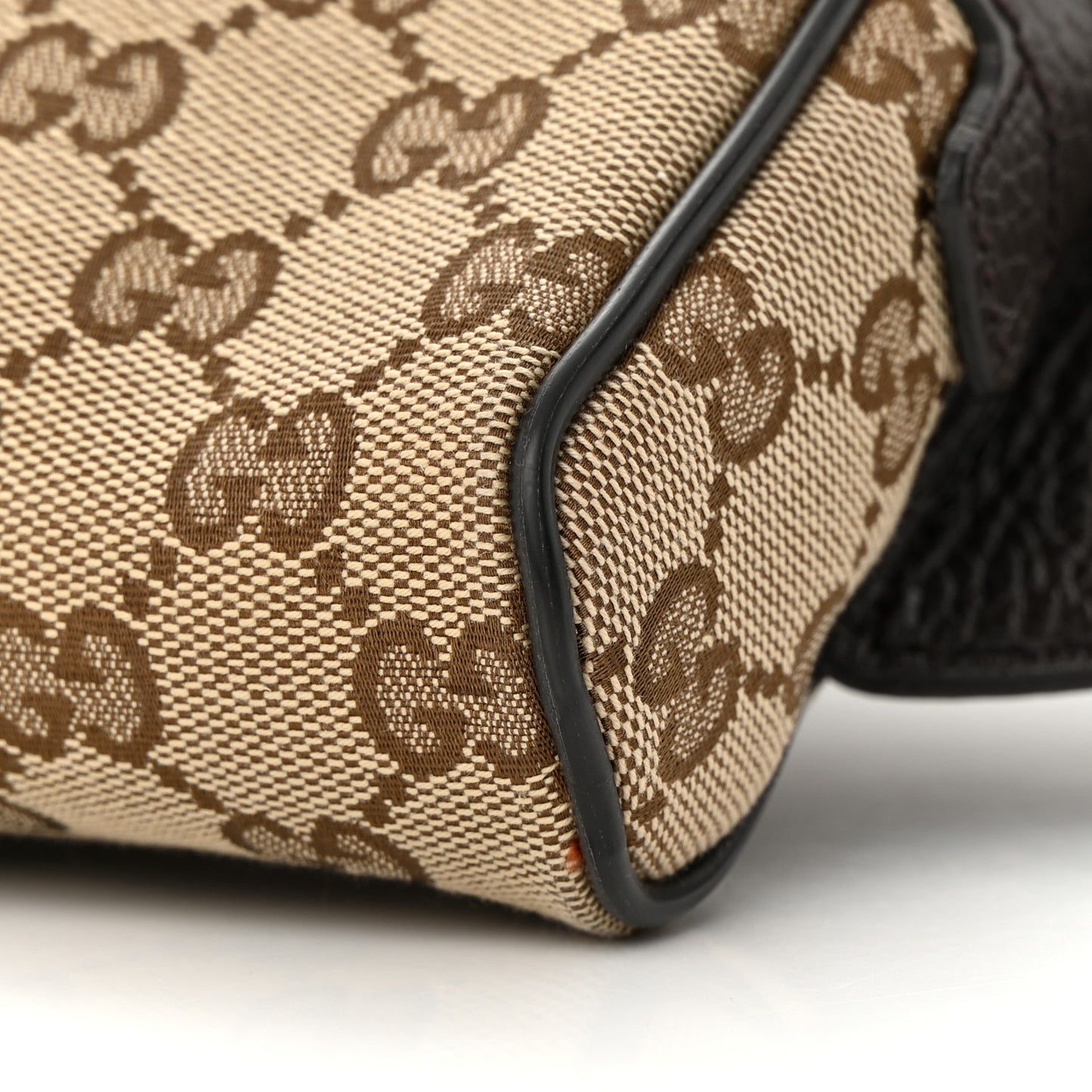 Monogram Dollar Calfskin Belt Bag Beige Ebony Testa di Moro Marrone Scuro