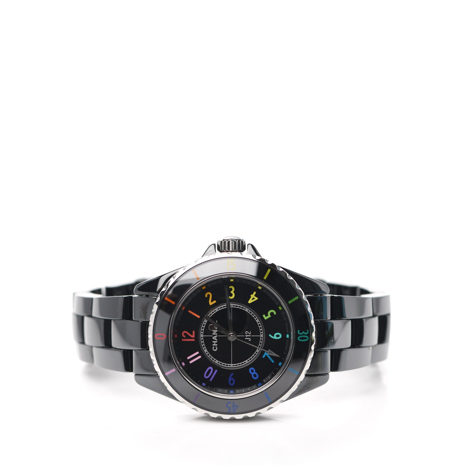 Chanel Stainless Steel Ceramic 33mm J12 Electro Quartz Watch Black 2 of 5