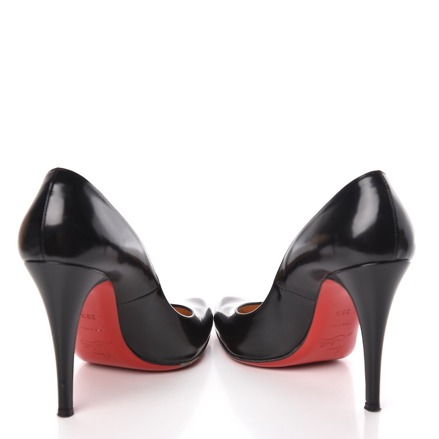 Christian Louboutin Jazz Calfskin Decollete 868 100 Pumps 39.5 Black 5 of 11