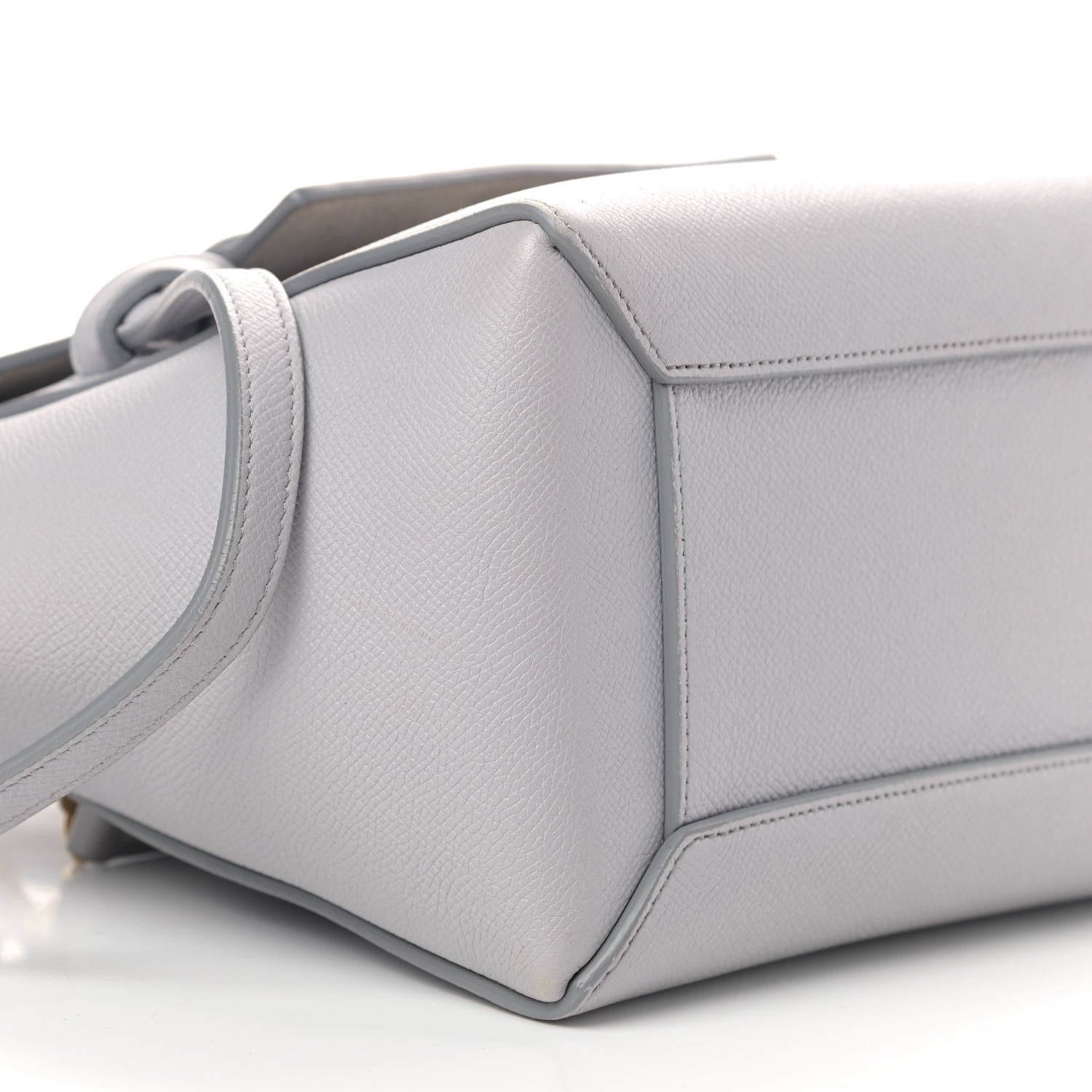 Celine Grained Calfskin Micro Belt Bag Pearl Blue 12 of 13