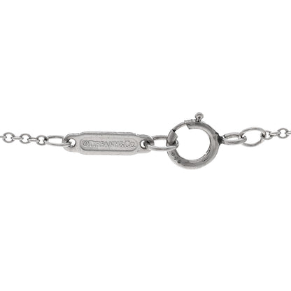Tiffany Platinum Diamond Small Open Circle Pendant Necklace 4 of 4