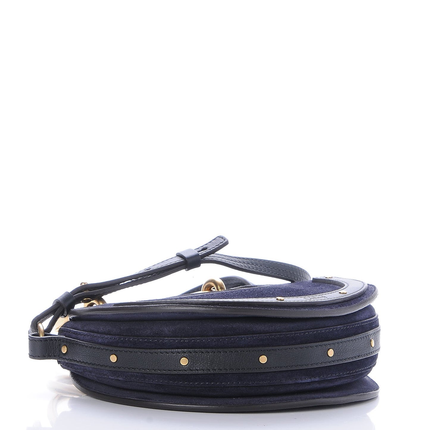 Calfskin Suede Small Pixie Bag Full Blue