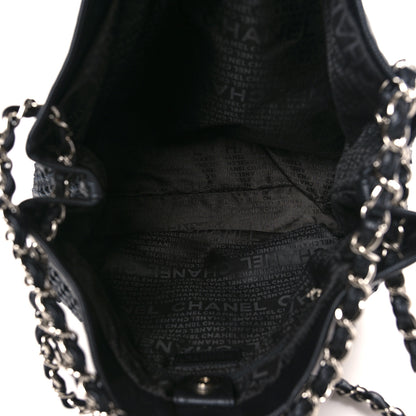 Chanel Calfskin Braided CC Tote Black 5 of 9