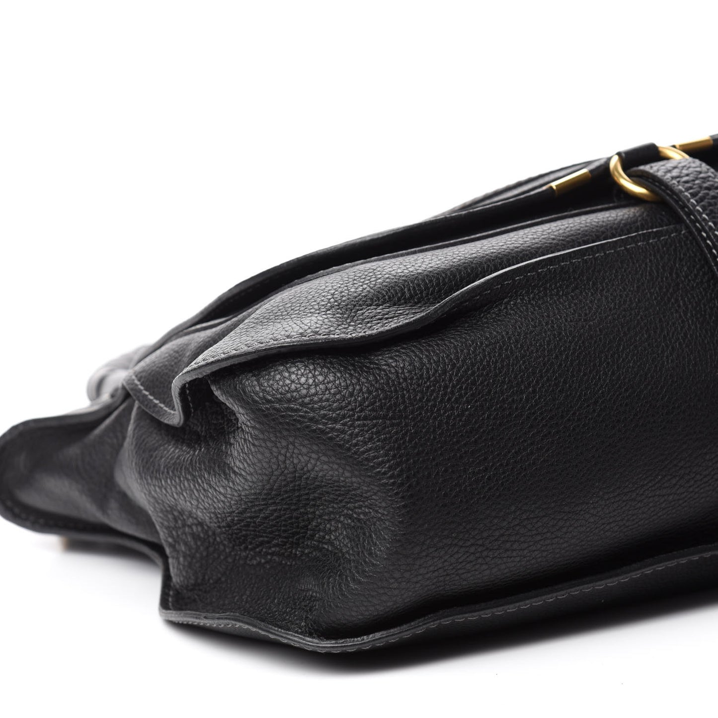 Calfskin Medium Marcie Satchel Black