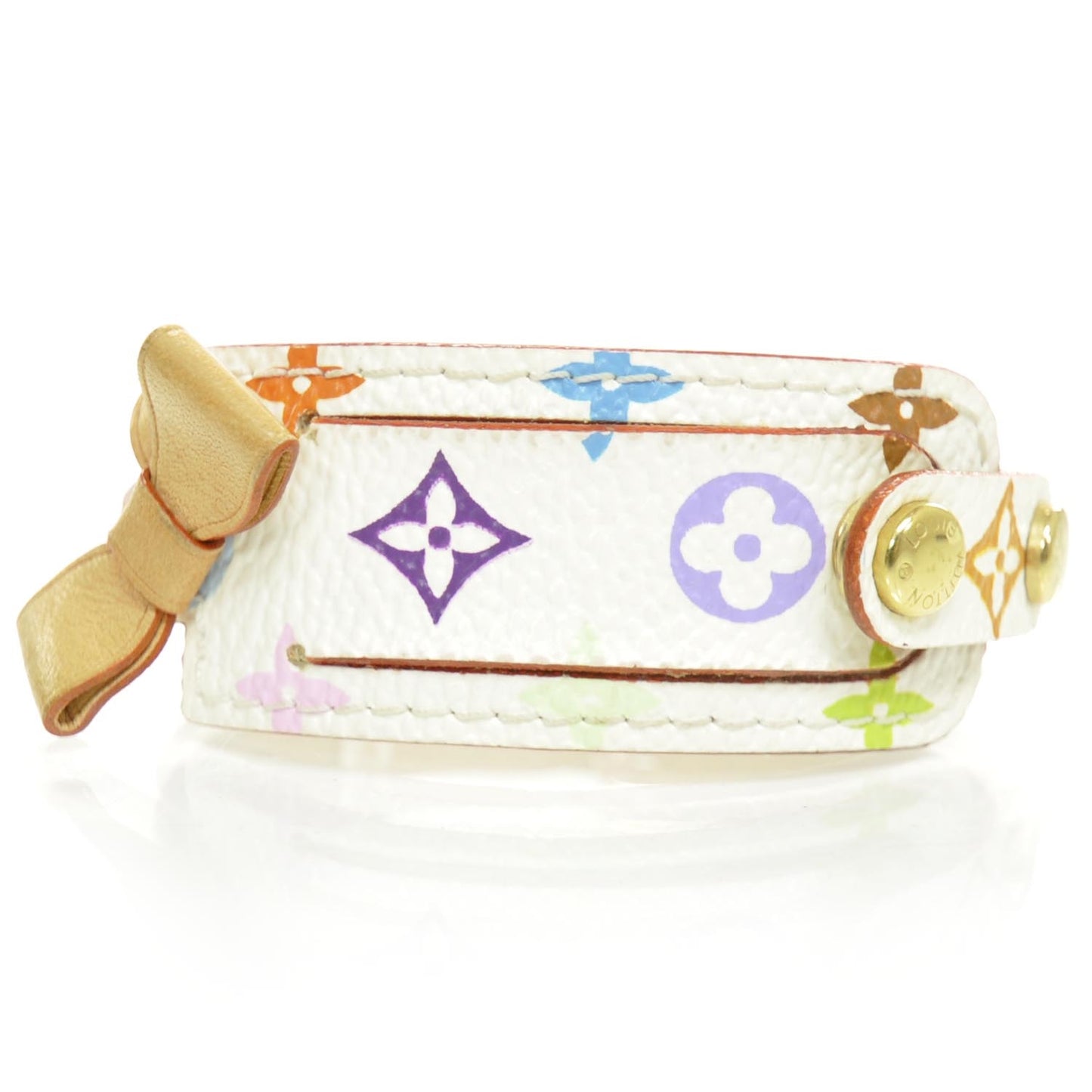 Monogram Multicolor Address Wish Bracelet White