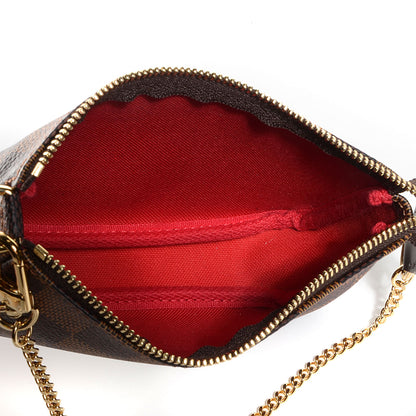 Louis Vuitton Damier Ebene Mini Pochette Accessories 7 of 8