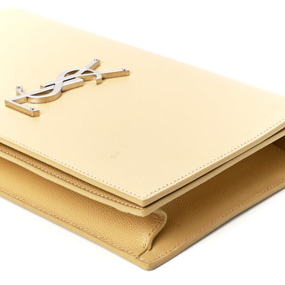 Saint Laurent Grain De Poudre Classic Kate Monogram Clutch Nude Powder 12 of 13