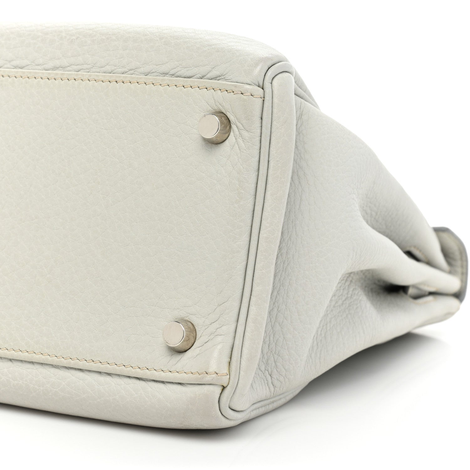 Hermes Taurillon Clemence Kelly Retourne 32 Gris Perle 7 of 18