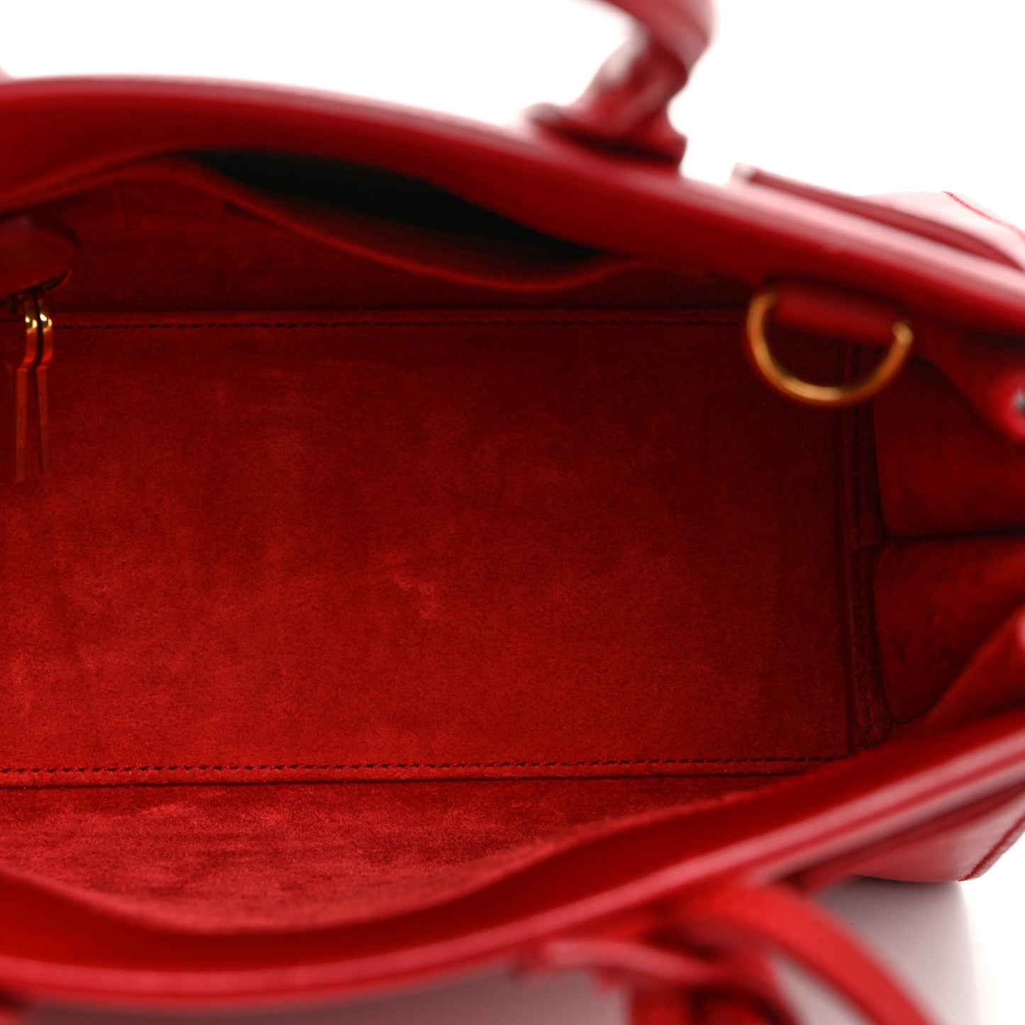 Calfskin Nano Sac De Jour Lipstick Red
