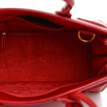 Saint Laurent Calfskin Nano Sac De Jour Lipstick Red 5 of 10